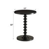 HDZNVF Black Finish Accent Table - 2 of 4