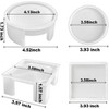 JDICTION Resin Coaster Molds Set, Upgrade 10 pcs Silicone Coaster Molds Kit Storage Box Mold for Resin Casting, Square Round Coaster Epoxy Molds - 2 of 4