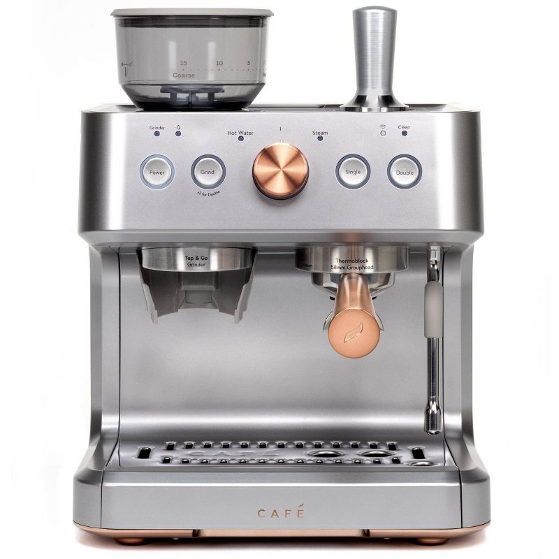 CAFE Bellissimo Semi-Automatic Espresso Machine + Frother Stainless Steel, 2 of 7