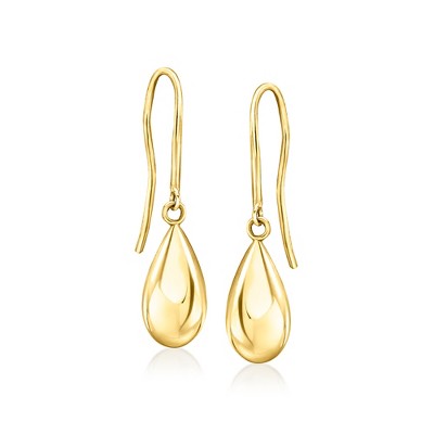 Ross-Simons 10kt Yellow Gold Teardrop Earrings