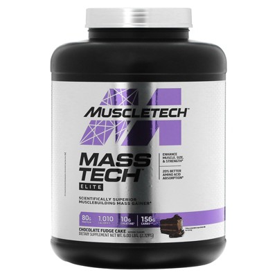 MuscleTech Mass-Tech™ Elite, Chocolate Fudge Cake, 6 lbs (2.72 kg)