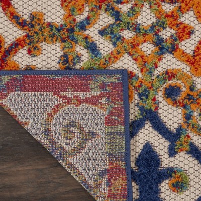 Sunny Sensation 5' x 7' Multicolor Geometric Synthetic Area Rug