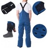Alpine Swiss Men’s Insulated Snow Bib Overalls Waterproof Winter Ski & Snowboard Pants with enhanced technical features - 4 of 4