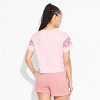 Women's Hello Kitty Surfer Skimmer Short Sleeve Graphic T-Shirt - Pink - 2 of 3
