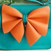 Slickblue Colorful Faux Leather Clutch Purse, Multicolor Design, Shoulder Bag, Casual Style, 5 Options, 5.5" x 5.1" - 4 of 4