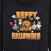 Women's - SpongeBob SquarePants - Happy Halloween Lightweight French Terry Wide Neck Long Sleeve Shirt - 2 of 4
