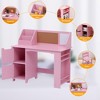 Study Desk and Chair Set with Bookshelf, Bulletin Board, and Cabinets - Ideal for Boys and Girls Ages 3-8 - 4 of 4