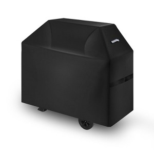 VEVOR Grill Cover, 58 inch BBQ Covers for Outdoor Grills, Fade Resistant, Weather Resistant Heavy Duty 600D Polyester,with Hook-and-Loop Straps, Black - 1 of 4