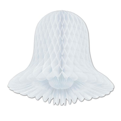 Beistle 11" Westminster Tissue Bell White 6/Pack 55011-W