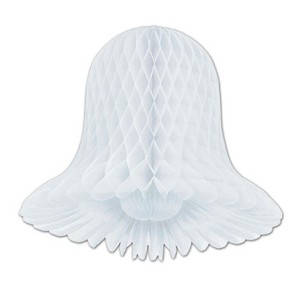 Beistle 15" Westminster Tissue Bell White 4/Pack 55015-W - 1 of 1