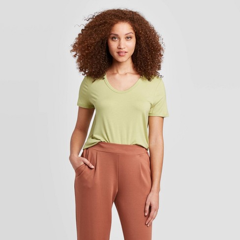 Women's Short Sleeve Scoop Neck T-Shirt - A New Day™ : Target