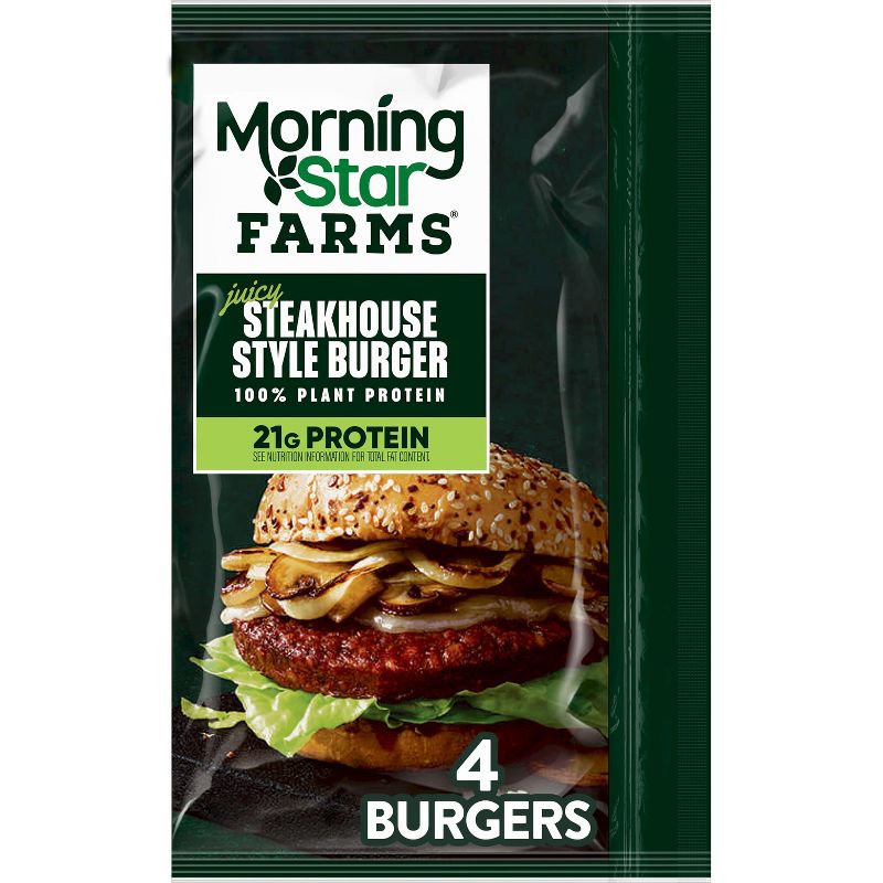 MorningStar Farms Incogmeato Steakhouse Style Frozen Burger Patties - 4ct, 1 of 9