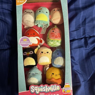 Squishville By Squishmallows Vacation Squad 2" Plush Toy - 10 Pack ...