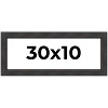 PosterPalooza | Panoramic Traditional Black Picture Frame - UV Acrylic, Foam Board Backing, Hanging Hardware - 2 of 4