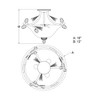 Vaxcel Sierra 3 - Light Flush Mount in  Black Walnut - 3 of 4