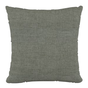 Polyester Square Pillow In Zuma Charcoal - Skyline Furniture, Grey