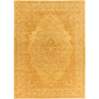 Mark & Day Chatou 8'x11' Rectangle Tufted Indoor Area Rugs Mustard: Wool, Stain-Resistant, Traditional, Medium Pile