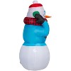 Gemmy Animated Christmas Inflatable Super Chill Snowman, 6 ft Tall, Multi - 3 of 4