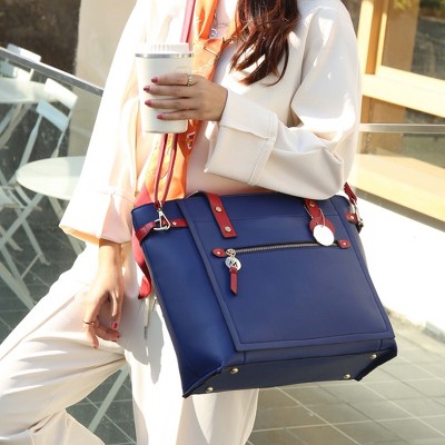 MKF Collection Andrys Tote Bag and Wallet by Mia K - Black Cognac — фото 2