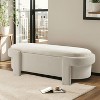 CAVINAS Polyester Storage Ottoman Bench,Upholstered Storage Ottoman,Storage Bench for Living Room,Bedroom - 4 of 4