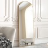 21" x 64" Full Length Arched Floor Mirror, Black/Gold-HOMLUX: Freestanding Design, Metal Frame - image 3 of 4