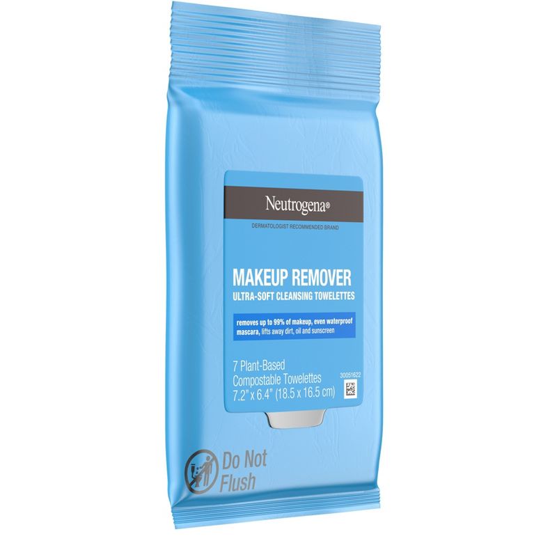 Neutrogena Facial Cleansing Makeup Remover Wipes - Travel Pack - 7ct, 4 of 9