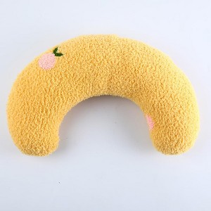 Pet Pillow, Ultra Soft Fluffy U-Shaped Dog Cat Pillow - Calming Toy for Joint Relief, Macaron Color Pet Supplies 27x17x6cm - 1 of 4