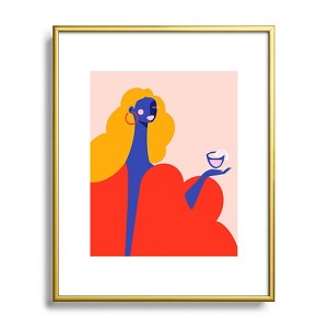 Maritza Lisa Happy Hour Metal Framed Art Print - Deny Desings - 1 of 3