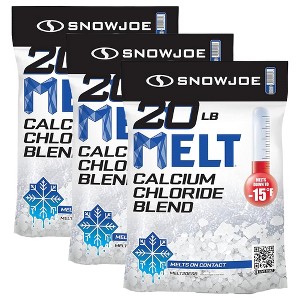 Snow Joe 3 Pack Calcium Chloride Ice Melt Snow Removal, 20 Lbs, Blue, MELT20ESB - 1 of 4