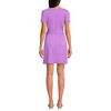 Lands' End Women's Short Sleeve Cotton Modal Wrap Mini Dress - 2 of 4