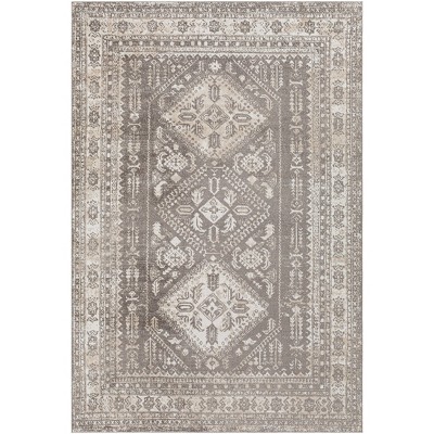 6&#39;7&#34;x9&#39; Lavadora Traditional Machine Washable Rug Dark Brown - Artistic Weavers