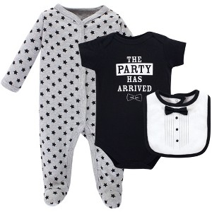 Little Treasure Baby Boy Sleep and Play, Bodysuit and Bib, Tux - 1 of 1