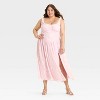 Women's Jacquard Tulle Trim Maxi A-Line Dress - Wild Fable™ - 3 of 3
