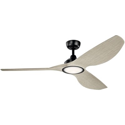 Photo 1 of 65" Kichler Imari Satin Black LED Ceiling Fan