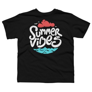 Boy's Design By Humans Ocean Summer Vibes By sebiondbh T-Shirt - 1 of 2
