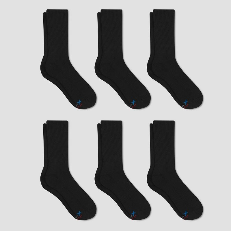 Men's Hanes Premium Performance Cushioned Crew Socks 6pk, 3 of 5