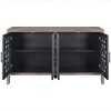 Sideboard Buffet Cabinet, Tv Cabinet With Upper, Middle And Lower Gears Adjustment Central Panel, Kitchen Pantry Storage Cabinet - 3 of 4