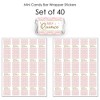 Big Dot of Happiness Mis Quince Anos - Mini Candy Bar Wrapper Stickers - Quinceanera Sweet 15 Birthday Party Small Favors - 40 Count - 3 of 4