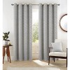 RT Designer Collection Heathrow Halo Foil Blackout Luxurious Decorative Grommet Curtain Panel 54" x 90" Silver - 2 of 4