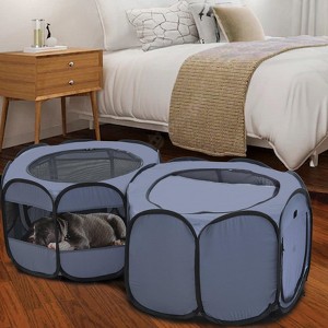 EighteenTek 2 Room Pop Up Portable Pet Playpen - 1 of 1
