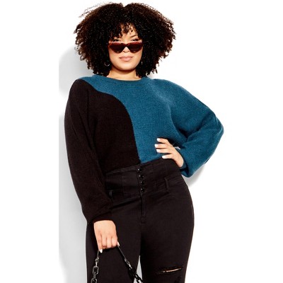 ladies teal jumper