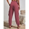 Joggers for Women Loose Drawstring High Waisted Cargo Pants with Pockets - 2 of 4