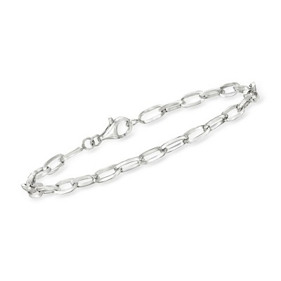 Ross-Simons Solid Sterling Silver Paper Clip Link Bracelet