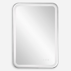 Uttermost Crofton Lighted Nickel Vanity Mirror - 1 of 4