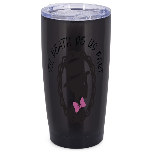 Elanze Designs Til Death Do Us Part Skeleton Groom Halloween Wrap-Around Design 20 Ounce Stainless Steel On-The-Go Coffee Mug, Thermal Travel Tumbler - image 1 of 4