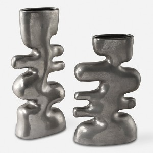 Uttermost Free Flowing Nickel Vases Set Of 2 - 1 of 4
