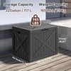 MooxvMoo 32-Gallon Outdoor Deck Box. Lockable, Waterproof & Uv-Resistant Storage For Patio Furniture, Garden Tools, Cushions&Pool Gear - 4 of 4