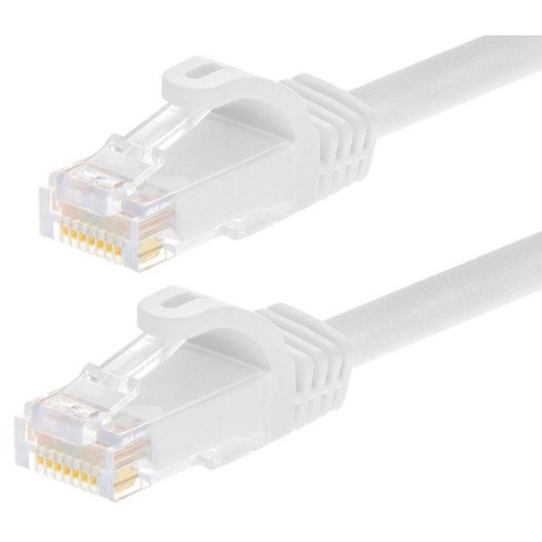 Monoprice Cat6 Ethernet Patch Cable - 5 Feet - White (12 Pack) Snagless ...