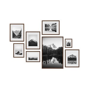Haus and Hues Rye Gallery Wall Frame Set with Real Glass and Mat - 1 of 4
