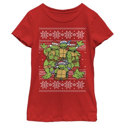 Teenage Mutant Ninja Turtles Group Ugly Christmas Sweater Essential T-Shirt  for Sale by FifthSun